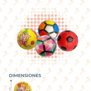 PELOTA ESPONJA RELAX PAQ 12 PIEZAS YO-009 P51