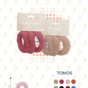 LIGAS PARA CABELLO PAQ 12 PIEZAS MW147-3B-5 O19