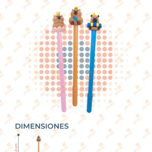 PLUMAS CAPIBARA PAQ 12 PIEZAS AR-J1-462 B4