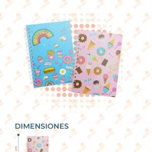 CUADERNOS DECORADOS PAQ 12 PIEZAS BZ-A6PP C2