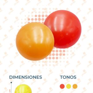 PELOTA INFLABLE COLORES LISA PAQ 12 PIEZAS C3233 N16