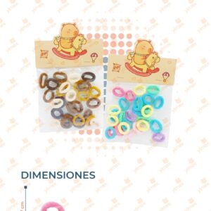 DONITAS PARA CABELLO PAQ 12 PIEZAS R251E-29 J22