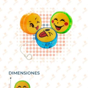 JUGUETE YOYO CARITAS PAQ 12 PIEZAS TL-6688 Q9