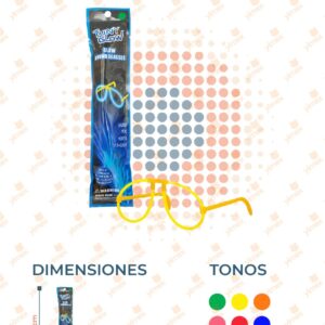 LENTES FLOURESCENTES PARA FIESTA POR PIEZA XX-A01 M3