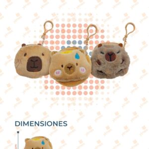 MONEDERO CAPIBARA PELUCHE PAQ 12 PIEZAS YSK-KP06 G3