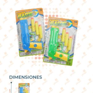JUGUETE LANZA DARDOS POR PIEZA 220B P48