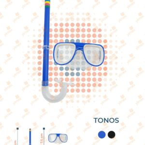 SET DE GOOGLES CON SNORKEL AA-1107-2 Q23