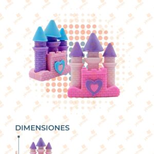 BORRADORES EN FORMA DE CASTILLO PAQ CON 48 PIEZAS B8489 C12