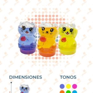 JUGUETE SLIME GATITO PAQ 24 PIEZAS C2468 L27