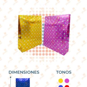 BOLSA DE REGALO METÁLICA PAQ 12 PIEZAS D2353 M20