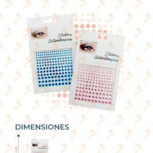 DECORACIÓN PIEDRAS ADHESIVAS PAQ CON 12 TIRAS F2236 J8