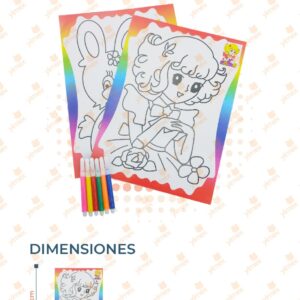 DIBUJOS CON 6 PLUMINES PAQ CON 5 GGK-3966-1 A12