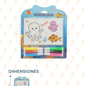 SET DIBUJOS CON PLUMINES PAQ CON 12 SETS GGK-8007 D1