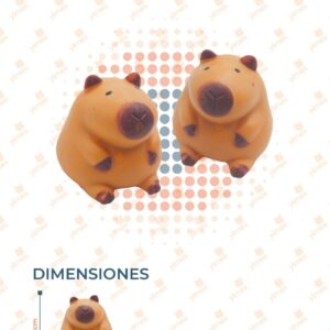 JUGUETE SQUISH CAPIBARA PAQ 12 PIEZAS KPBL-0991 L29