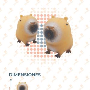 SQUISH CAPIBARA PAQ 12 PIEZAS KPBL-H25 L20