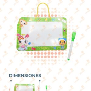 PIZARRÓN CON PLUMIN Y BORRADOR PAQ 24 PIEZAS M149-7H-10 A17