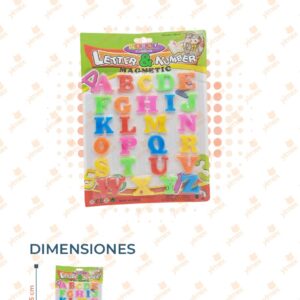 SET DE LETRAS CON IMÁN SP-8218 A18