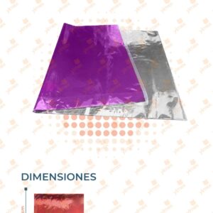 PAPEL DE REGALO METÁLICO PAQ 50 PIEZAS YONG-174-1  C21