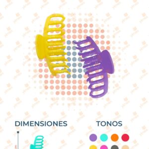 PINZAS PARA CABELLO PAQ CON 12 PIEZAS AR-D3-436 O15