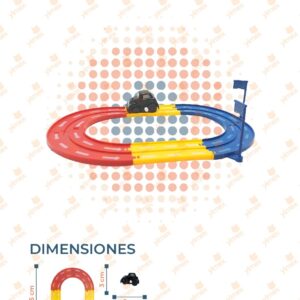 JUGUETE PISTA DE CARRERAS CON CARRITO C-557-2 P10