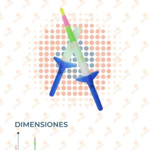 JUGUETE ESPADA CON LUZ PLEGABLE POR PIEZA C6101 Q39