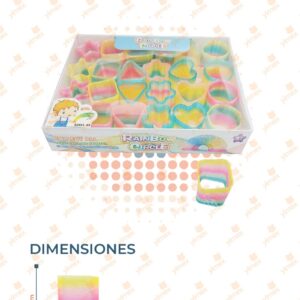 JUGUETE GUSANO FIGURAS PAQ CON 24 PIEZAS CH-4488 Q51