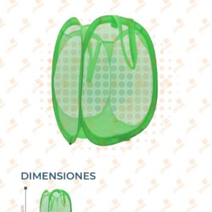 CESTO PLEGABLE PARA ROPA POR PIEZA E4125 F12