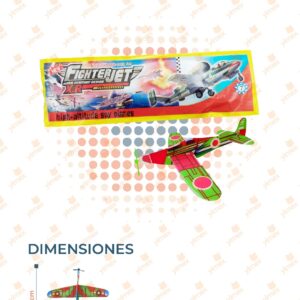 JUGUETE AVIÓN UNICEL PAQ 30 PIEZAS FJ-047 Q8