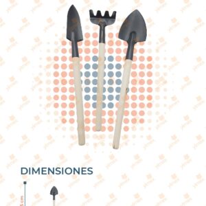 SET DE JARDINERÍA CON 3 PIEZAS HU-ZH1056 G21
