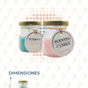 VELAS AROMÁTICAS PAQ CON 12 PIEZAS M1031-1A-4 G13