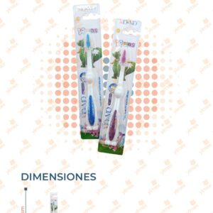 CEPILLO DENTAL INFANTIL PAQ CON 12 PIEZAS M119-6F-1 G13