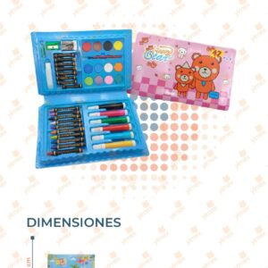 SET ACUARELA CON CRAYOLAS Y PLUMINES M4-3H-51 A1