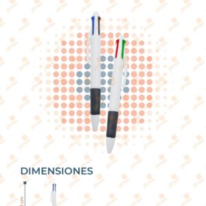 PLUMA MULTICOLORES PAQ CON 12 PIEZAS MW4-4H-9 B2