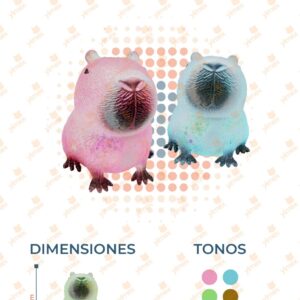 JUGUETE SQUISH CAPYBARA PAQ 12 PIEZAS MY-2242 L21