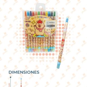 CRAYOLA CAPIBARA PAQ 12 PIEZAS R252J-12 B5