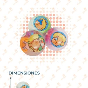 PELOTA AGUA CON LUZ CAPIBARA PAQ 12 PIEZAS R252J-18 Q8