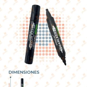 PLUMONES PERMANENTES DOBLE PUNTA PAQ CON 12 PIEZAS WJ-150-3 D14