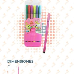 PLUMÍN EN ESTUCHE PAQ CON 12 WJ-169-12 D17