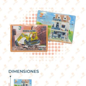 ROMPECABEZAS DE FIGURAS 3D POR PIEZA 3D-16 Q45