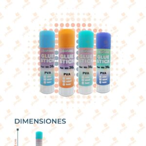 PEGAMENTO EN BARRA PAQ CON 12 PIEZAS 6588 A35