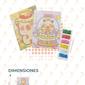 DIBUJOS CON BRILLANTINA PAQ CON 20 PIEZAS AG485 P54