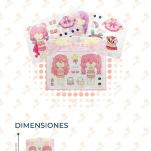 STICKERS MONITAS PAQ CON 40 PIEZAS F254V-76 A17