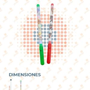 JUGUETE VARA DE LUZ DECORADA POR PIEZA GH-679 Q42