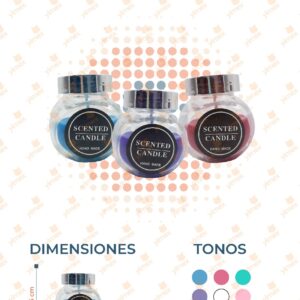 VELAS AROMÁTICAS PAQ 12 PIEZAS M1031-1A-3 i11