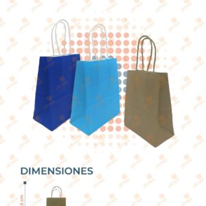 BOLSA DE REGALO CARTÓN PAQ 12 PIEZAS M687-3H-1 M12