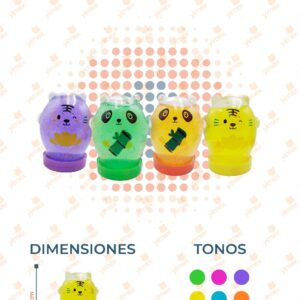 SLIME ANIMALITOS PAQ CON 24 PIEZAS M86-9E-1 L28