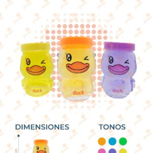 SLIME PATITO PAQ CON 24 PIEZAS M86-93-15 L16