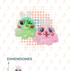 JUGUETE SQUISH ANIMALITO PAQ 12 PIEZAS MY-2225 L14