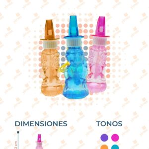 BURBUJA PRINCESA CON SILBATO PAQ 24 PIEZAS PP-A44 L2