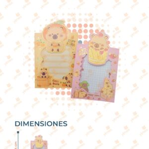 LIBRETAS DE CAPIBARA PAQ 12 PIEZAS R252J-5 C10
